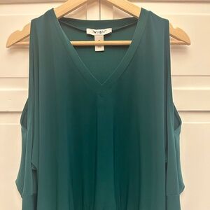 White House Black Market cold shoulder blouse